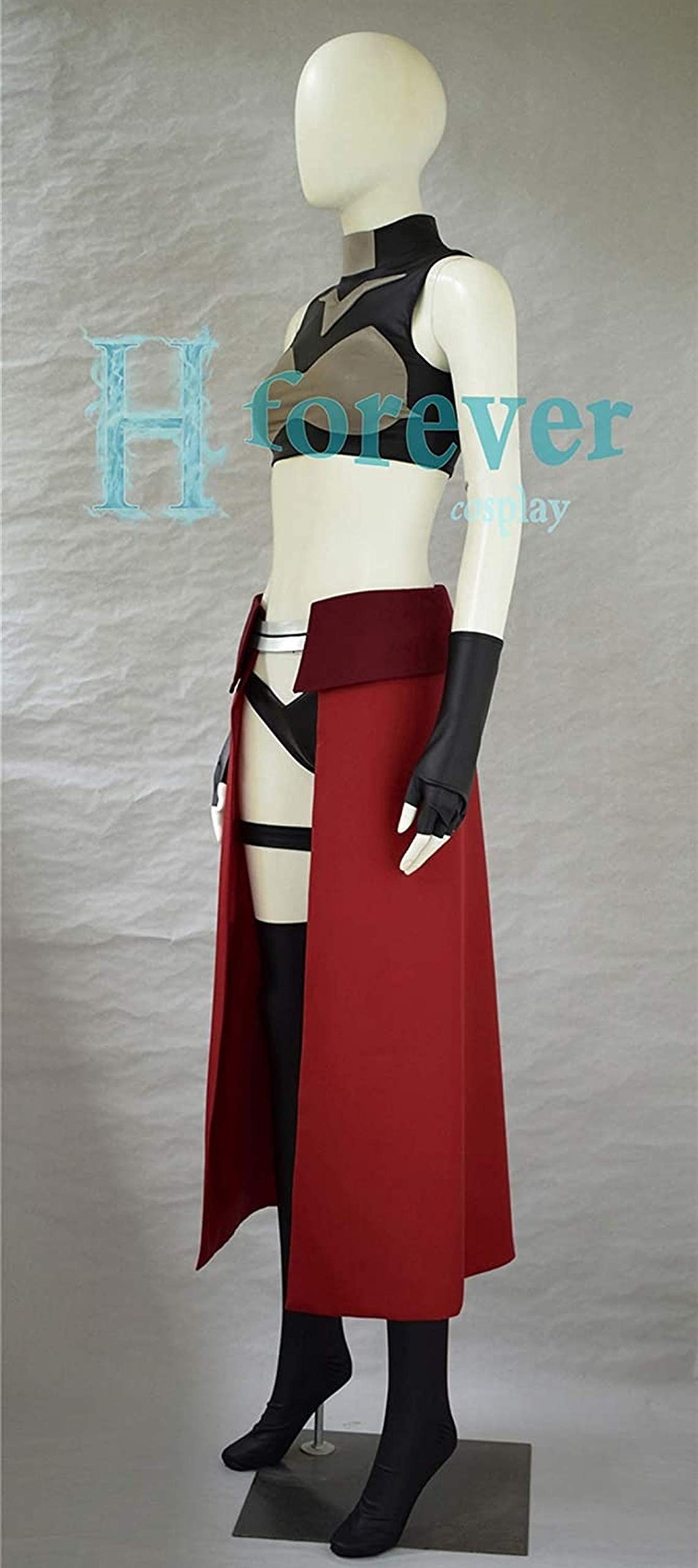 Fate Stay Night Tohsaka Rin Cosplay Costume Full Set - Anime Halloween Outfit, Bodysuit & Tights for Conventions, Cosplay Events & Themed Parties