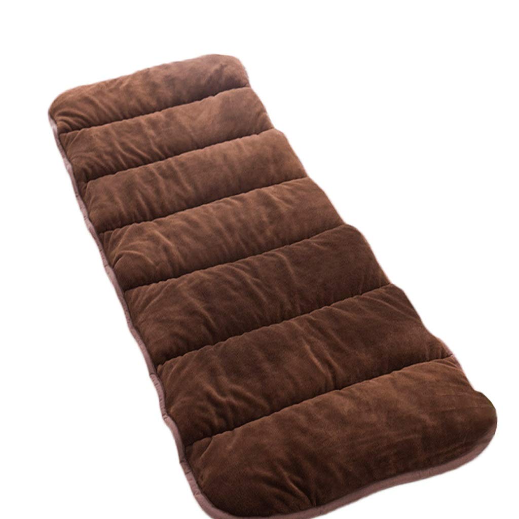 Foldable Tatami Mattress - Single Bed Sponge Pad for Home, Balcony & Dormitory - Thin & Comfortable (180x67mm×4cm, Brown) - Perfect for Small Spaces, Guest Beds & Floor Sleeping