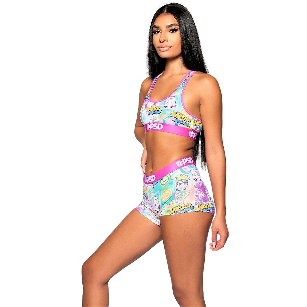 Naruto Anime Women's Sports Bra - Breathable Racerback Workout Top with Microfiber Fabric for Running, Yoga & Gym