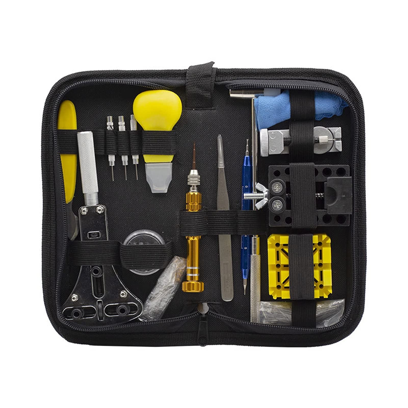 GDICONIC 185-Piece Professional Watch Repair Tool Kit - Spring Bar Tool, Battery Replacement Set, Band Link Pin Remover for Bracelet Adjustments (As Shown) | Perfect for Watchmakers, Jewelers & DIY Watch Repair at Home