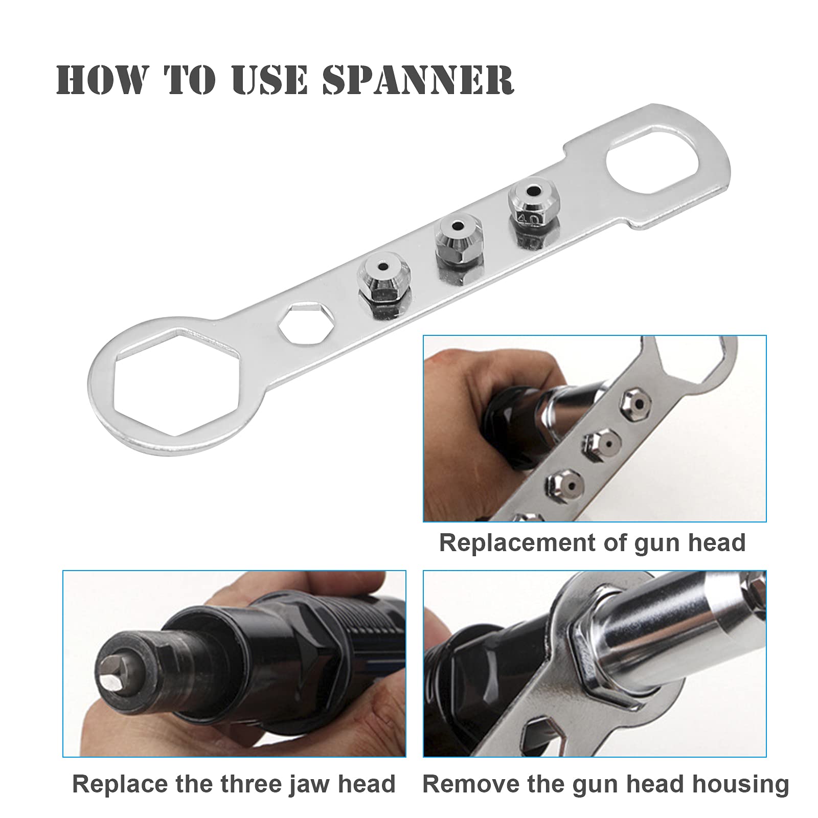 Heavy Duty Pop Rivet Gun Kit - Cordless Rivet Tool with Drill Attachment for Metal, Wood & Plastic - Perfect for DIY Projects, Auto Repair & Home Improvement