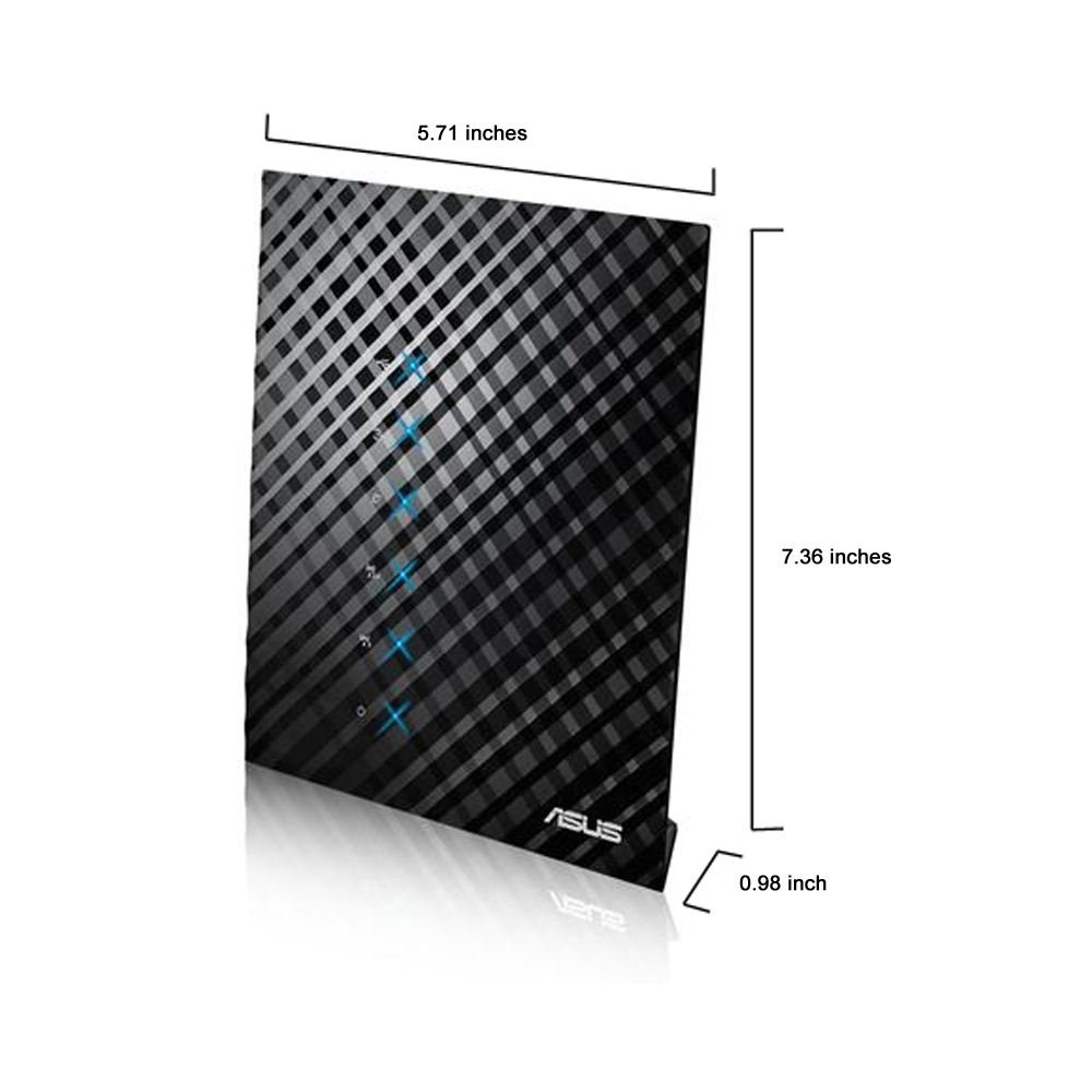 ASUS RT-AC52U Dual Band Wireless Router - AC750 Mbps, 802.11ac WiFi, Gigabit Ethernet Ports, Easy Setup for Home & Office Internet | Perfect for Streaming, Gaming & Smart Home Devices