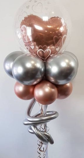 Elegant Wedding Balloon in a Bubble Centerpiece - Floating Decoration for Wedding, Anniversary & Party Decor - Perfect for Tables, Aisles & Photo Backdrops