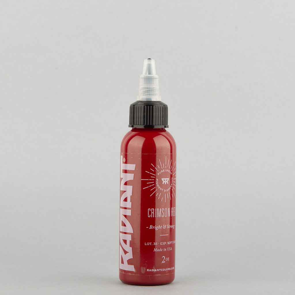 Premium Crimson Red Tattoo Ink - 1 oz Bottle for Professional Tattoo Artists | Vibrant, Long-Lasting Color | Ideal for Sleeves, Cover-Ups & Fine Line Work