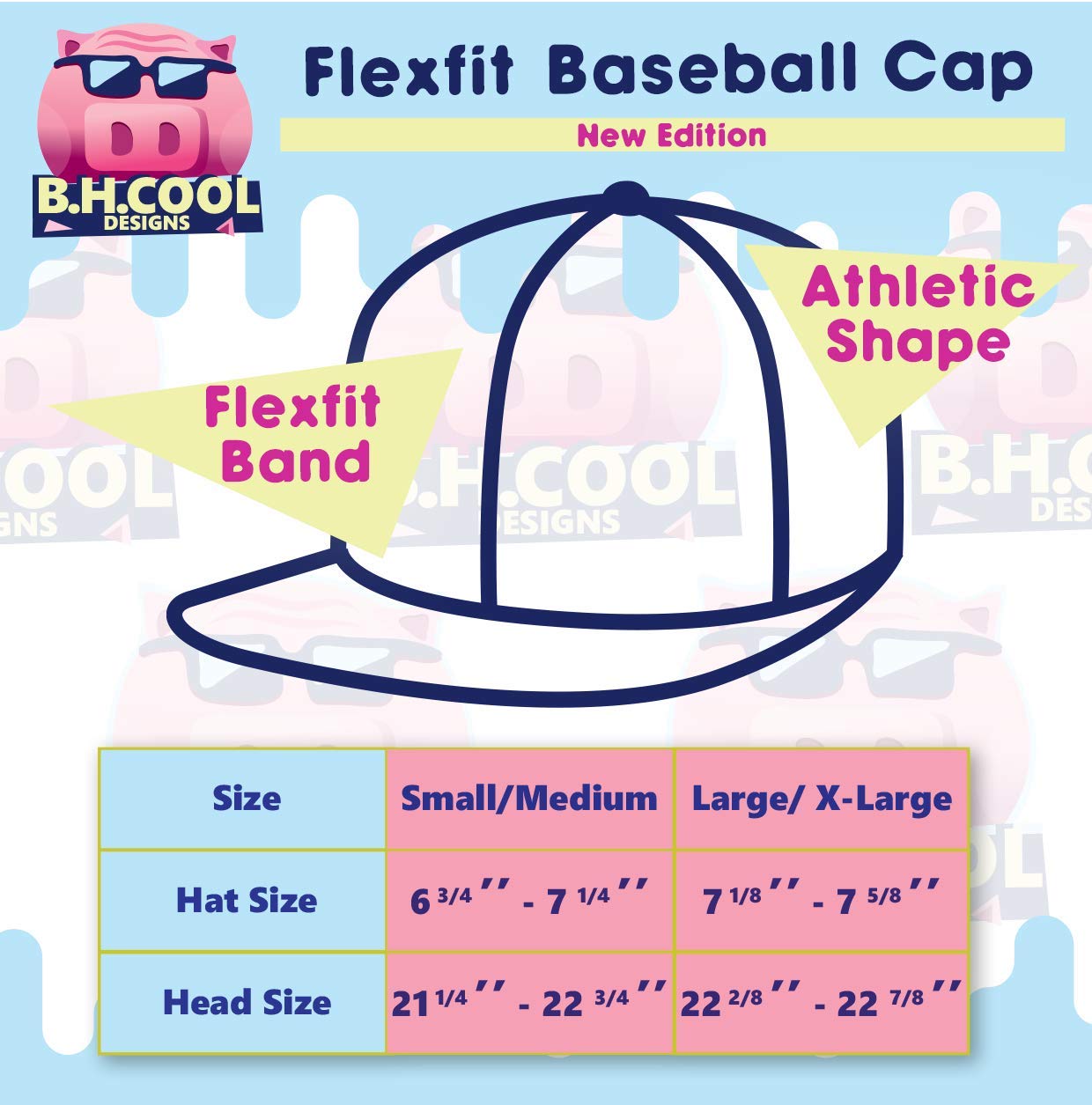 Flexfit 6277 Unisex Baseball Cap - Adjustable Stretch Fit for Men & Women | Modern Hat with Pre-Curved Visor | Perfect for Outdoor Sports, Casual Wear & Sun Protection