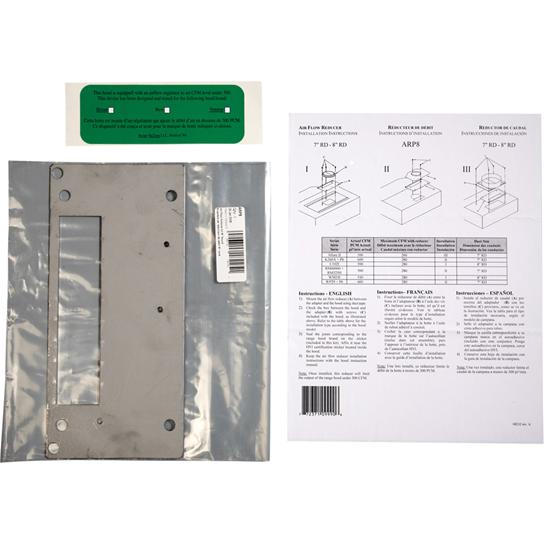 Best ARP8 7 & 8 Air Flow Reducer Kit for Range Hoods - Improve Kitchen Ventilation & Airflow Control