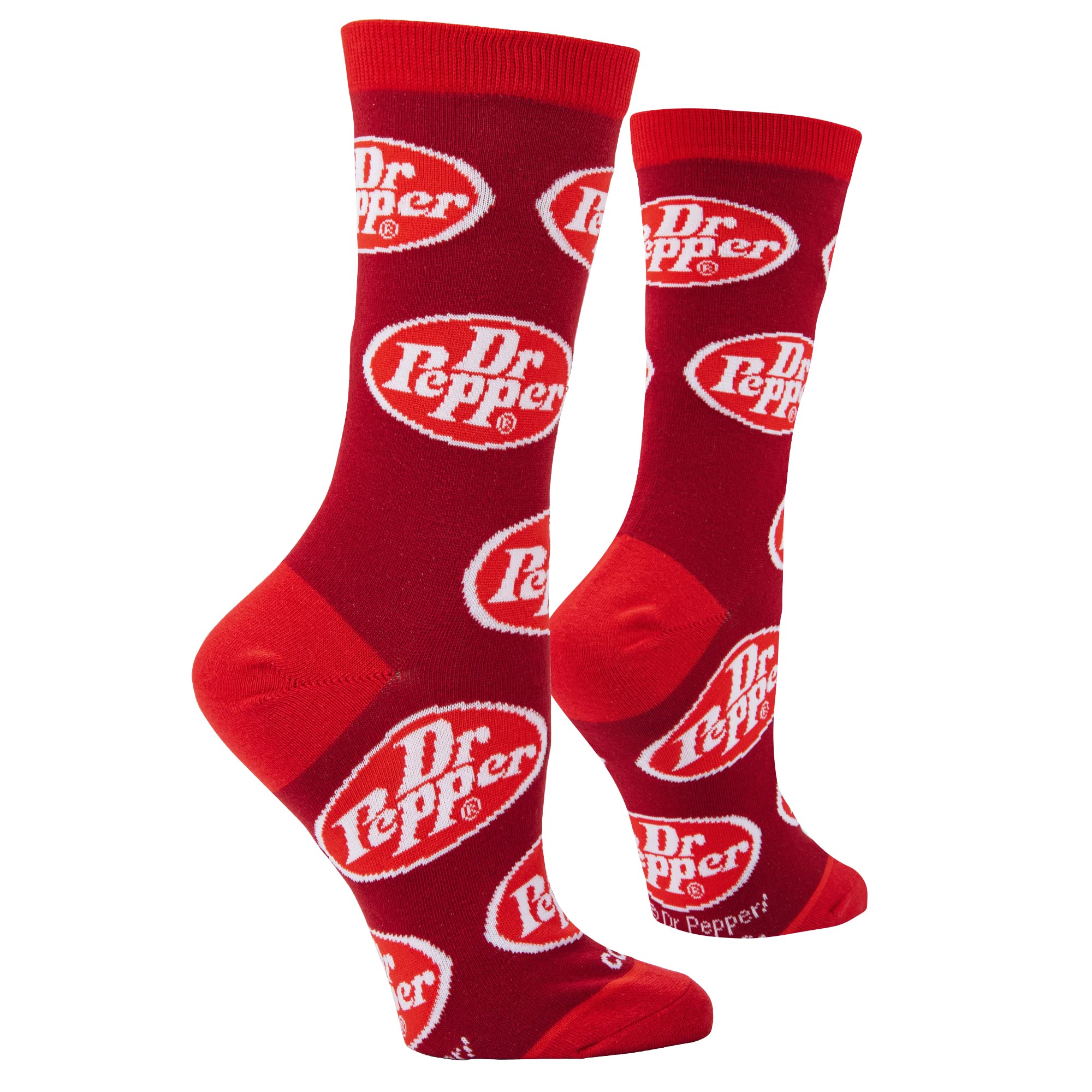 Dr. Pepper Retro Print Novelty Socks for Men & Women - Fun Gift Idea for Soda Lovers - Perfect for Casual Wear, Cosplay & Collectors
