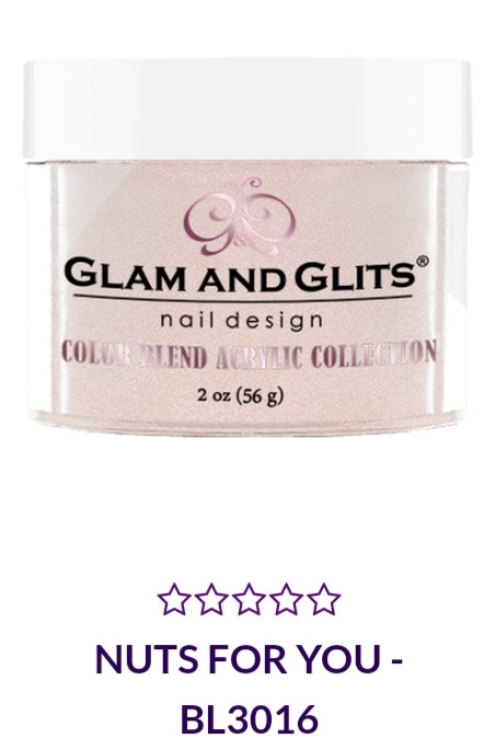 GLAM AND GLITS COLOR BLEND COLLECTION VOL.1 - BL3016 - 2 oz Nail Polish - NUTS FOR YOU Shade - Perfect for Salon, Home Manicures & Gift Giving