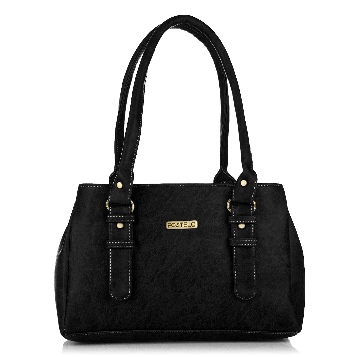 Fostelo Women's Westside Handbag - Stylish Leather Tote Purse for Work, Travel & Everyday Use | Fashionable Shoulder Bag with Multiple Pockets | Perfect for Office, Shopping & Weekend Outings