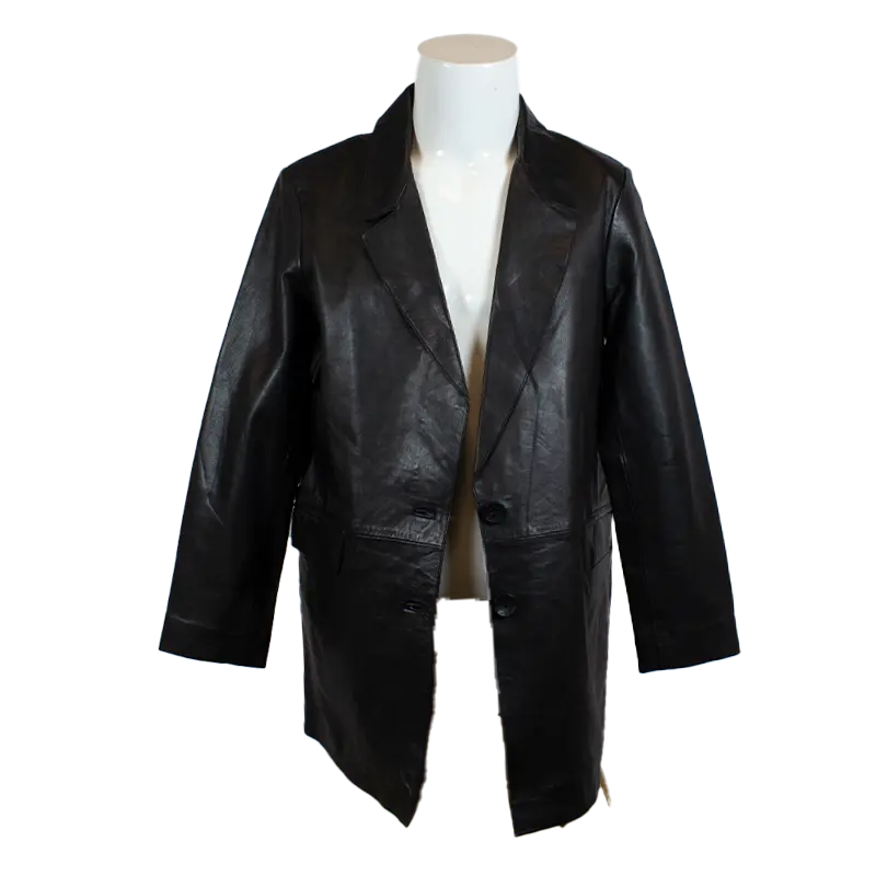 Stylish Women's Genuine Leather Trench Coat - Waterproof & Windproof Long Jacket for Fall & Winter | Perfect for Office, Dating & Outdoor Activities
