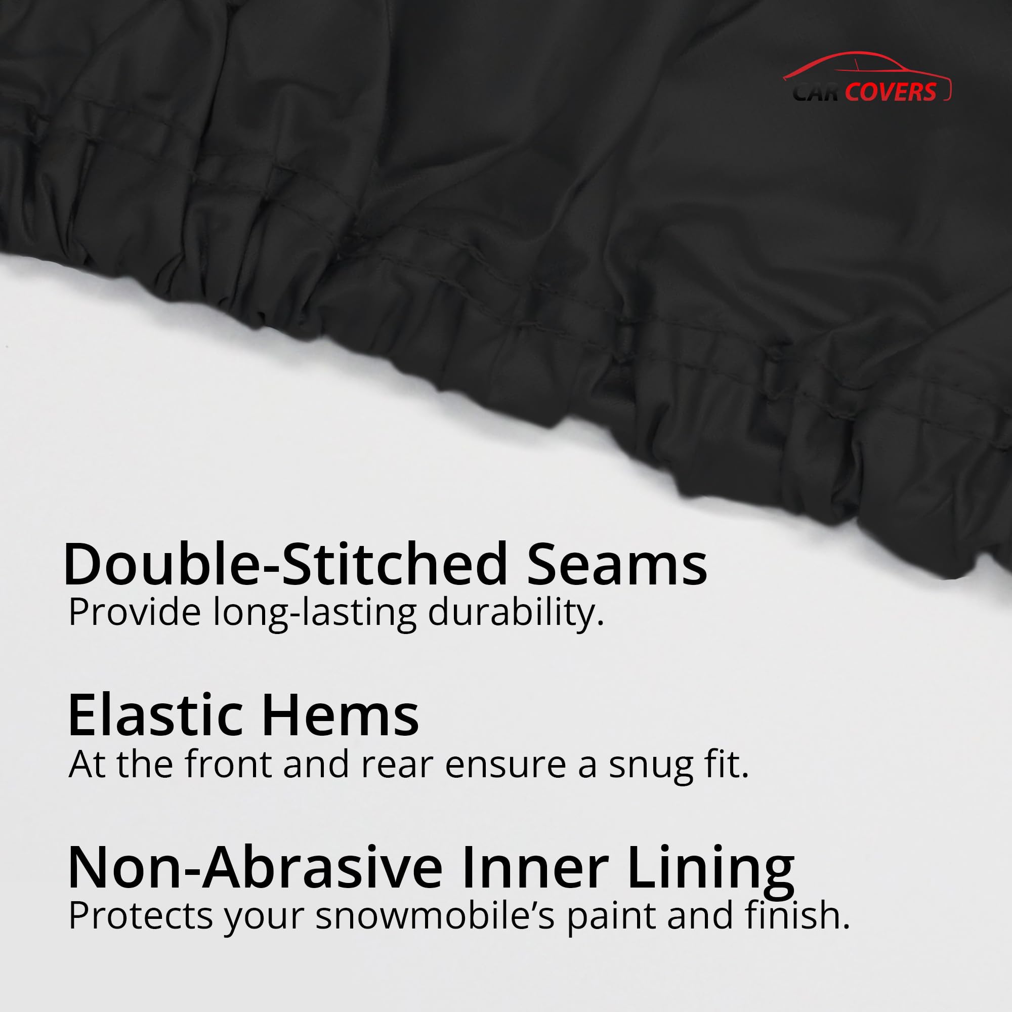 CarCovers Weatherproof Snowmobile Cover for Ski-doo 1976 Alpine 640er - Durable Access Panels, Includes Storage Bag & Protection Accessories - Ideal for Winter Storage & Outdoor Snowmobile Gear Protection