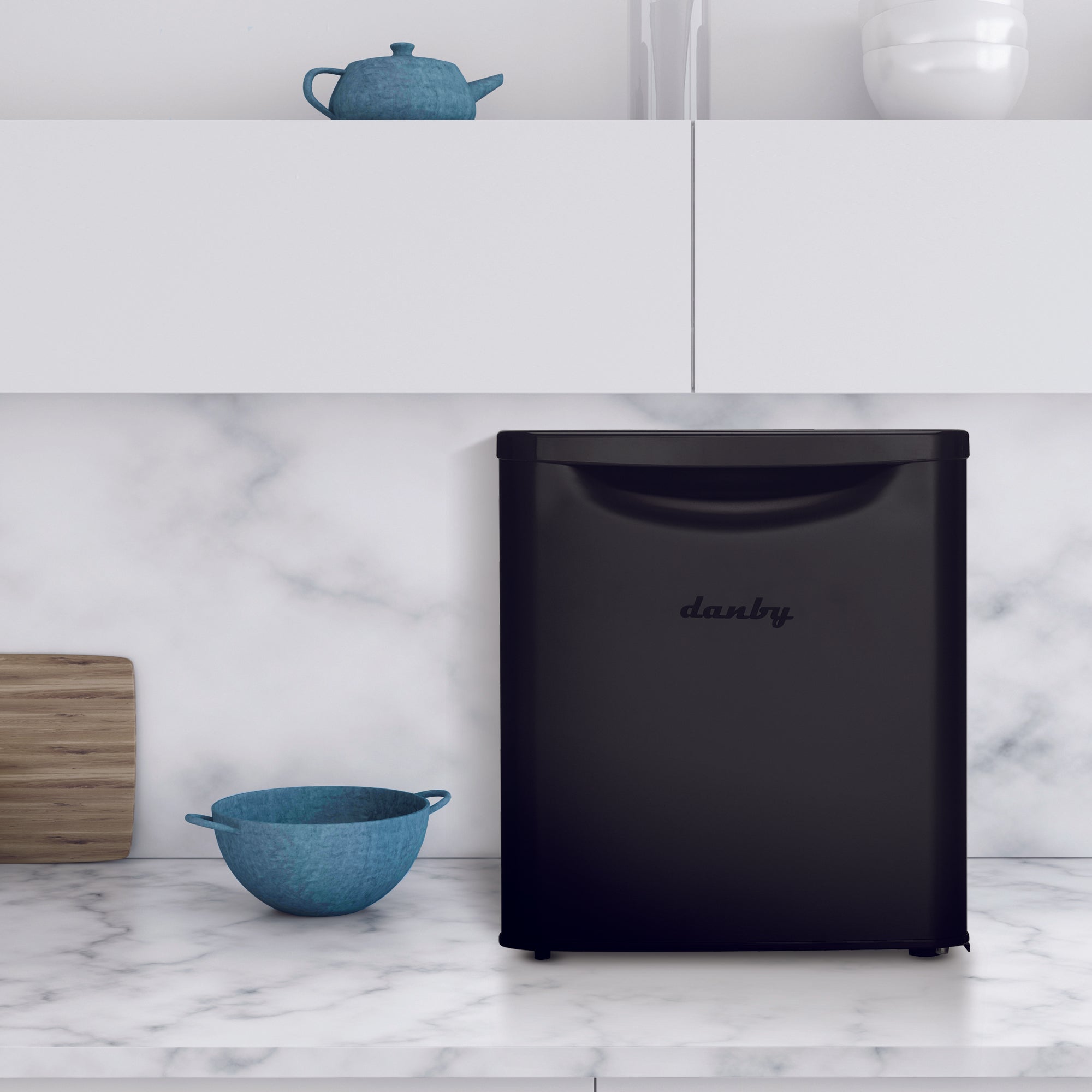Danby DAR017A3BDB 1.7 Cubic Feet Compact Refrigerator - Energy Efficient Mini Fridge for Dorm, Office, Bedroom, or Apartment - Black