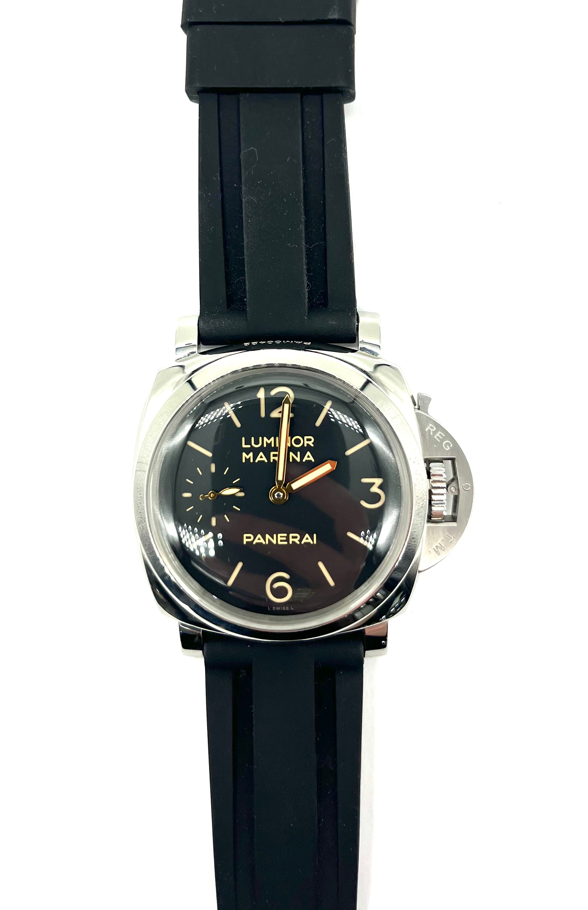 Panerai Luminor Marina Men's Luxury Stainless Steel Automatic Watch - Perfect for Diving, Business & Formal Occasions