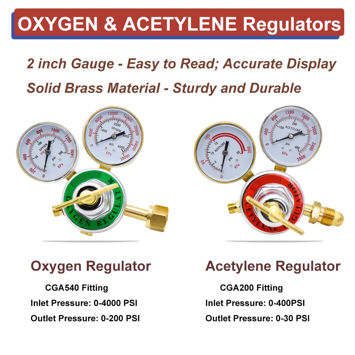 Portable Oxy Acetylene Torch Kit - Complete Gas Welding & Cutting Set with Regulators, Hose & Safety Goggles | Ideal for Metal Fabrication, Auto Repair, HVAC Work and DIY Welding Projects