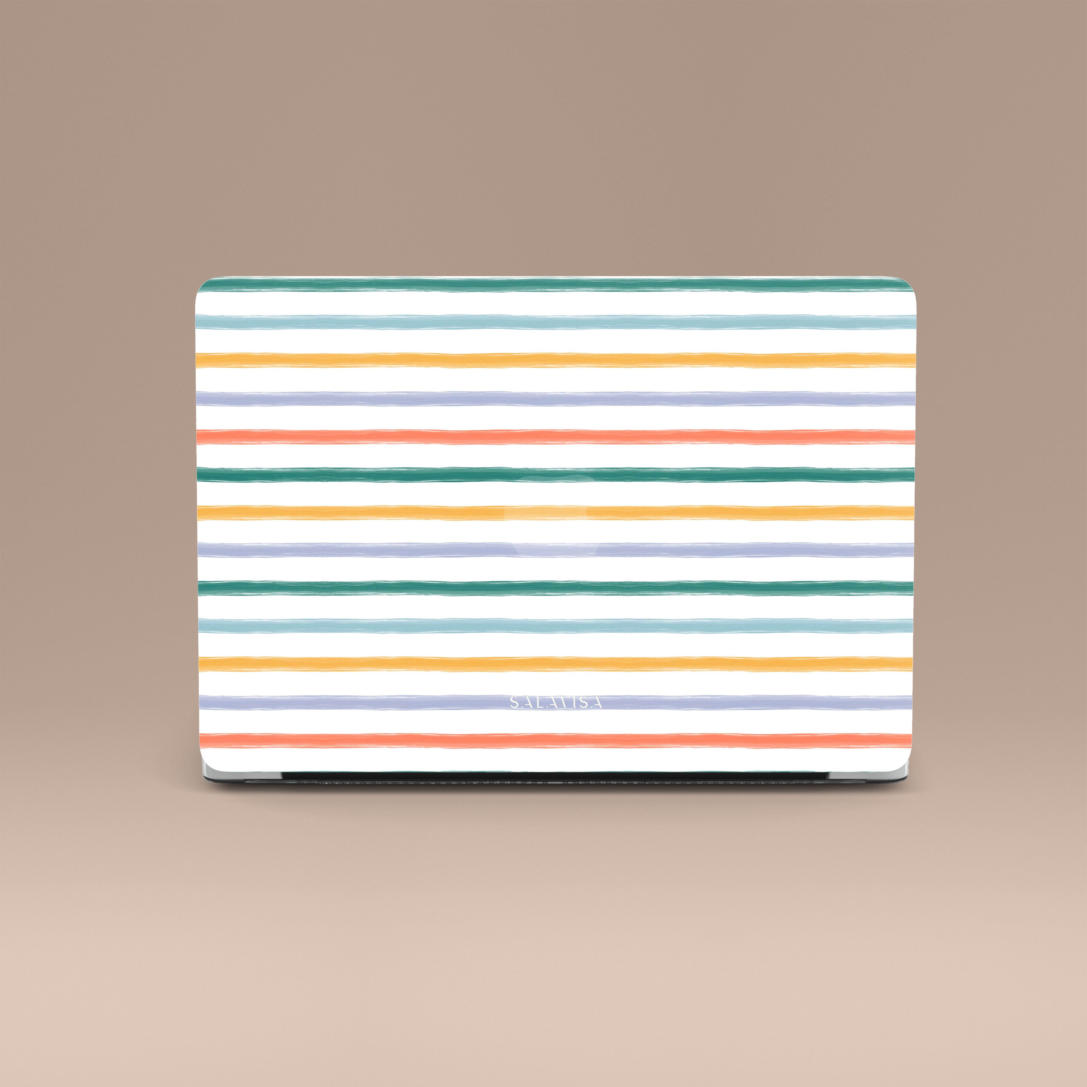 Stylish Summer Stripes MacBook Pro/Air Case - Trendy Laptop Sleeve for 13/15 Inch MacBooks - Perfect for Work, Travel & School Accessories
