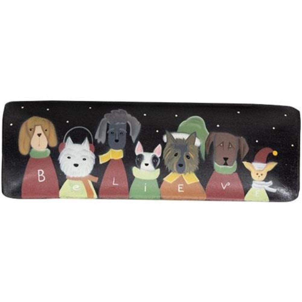 Believe Doggie Tray - Durable Pet Feeding Mat with Non-Slip Base for Dogs & Cats - Perfect for Mealtime, Training, and Mess-Free Feeding