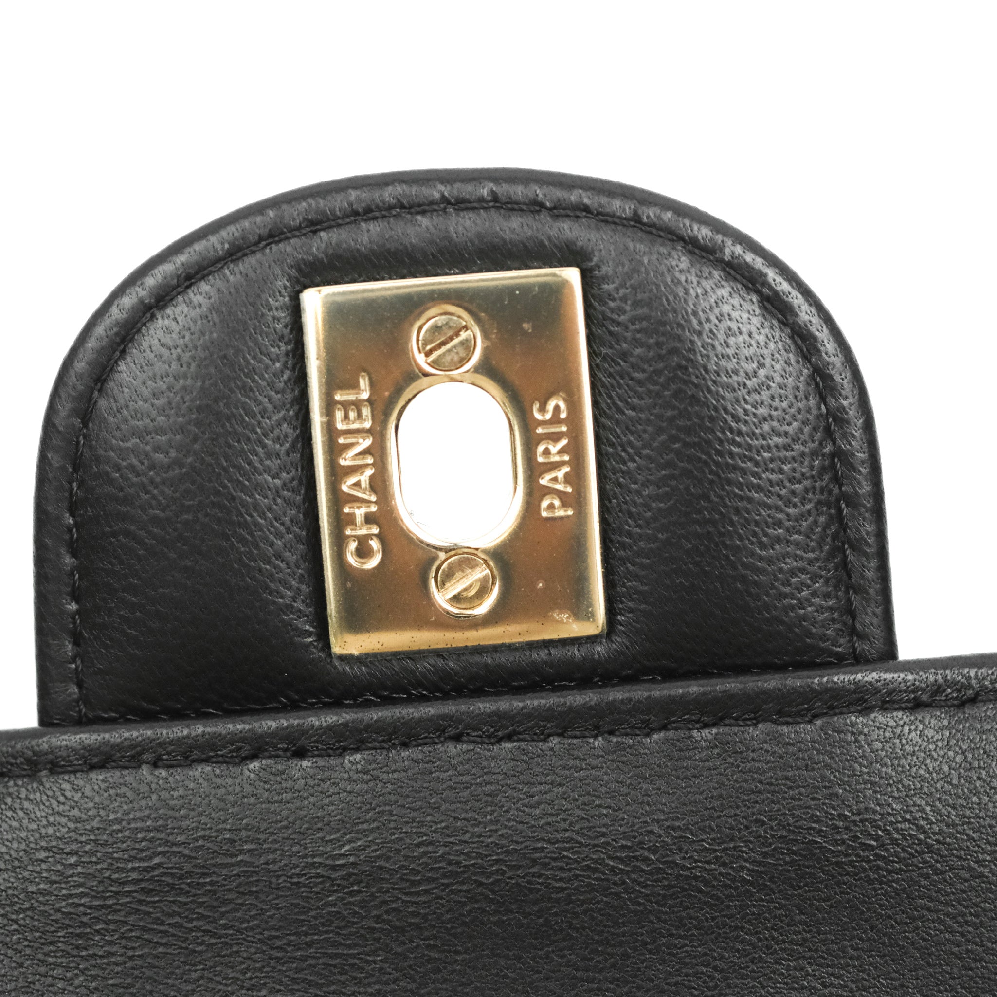 Chanel Chevron Mini Rectangular Flap Bag in Black Lambskin Leather with Gold Hardware - Perfect for Evening Events & Luxury Fashion Accessories