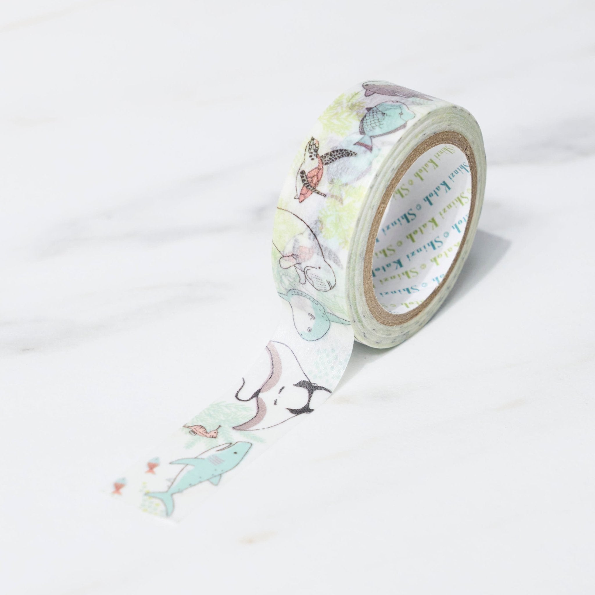 Endangered Species Animal Print Masking Tape - Shinzi Katoh Seal Design for Scrapbooking, Journaling & DIY Crafts