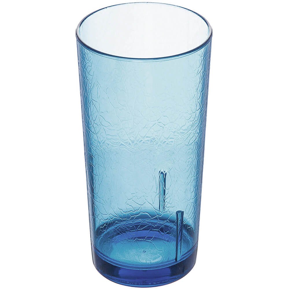 Cambro D24608 Del Mar Blue 24 Oz. Tumbler with Crackle Finish - Insulated Drinkware for Coffee, Tea & Cold Beverages - Perfect for Restaurants, Cafes & Outdoor Use - 36/Case