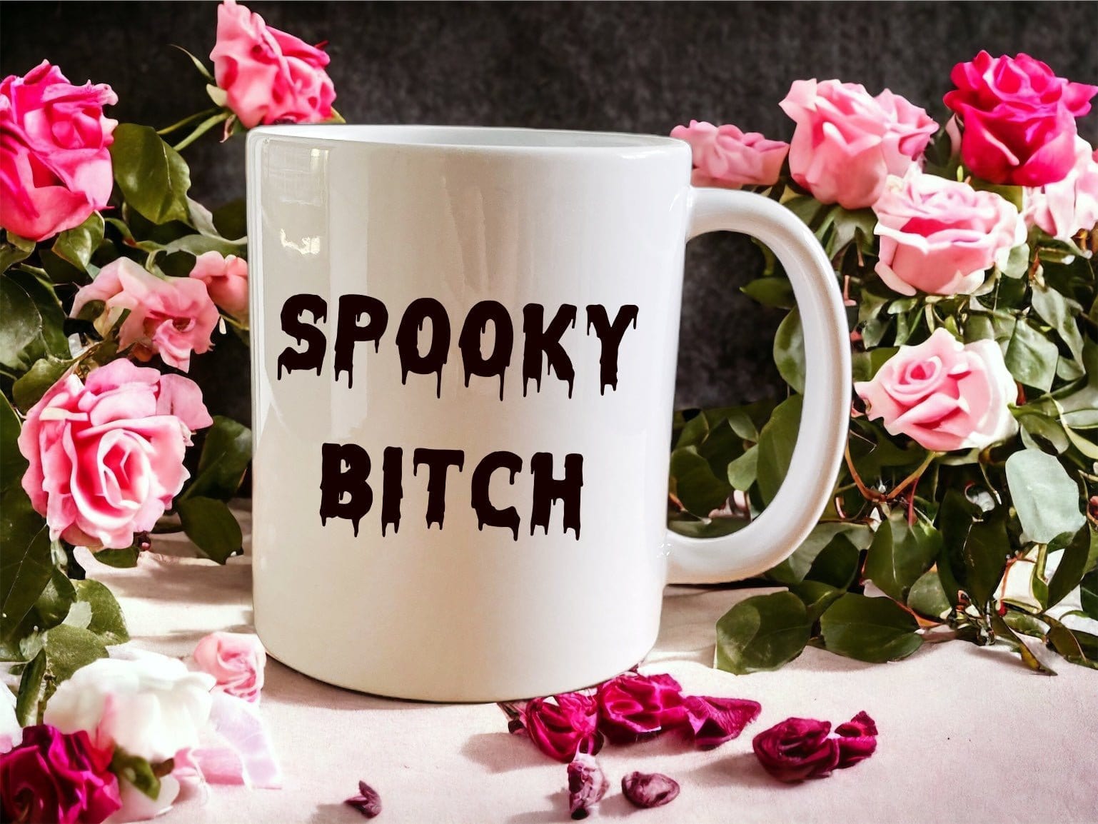 Spooky Bitch Mug - Funny Halloween Coffee Cup - Sarcastic Gift for Women - Perfect for Coffee, Tea & Office Use