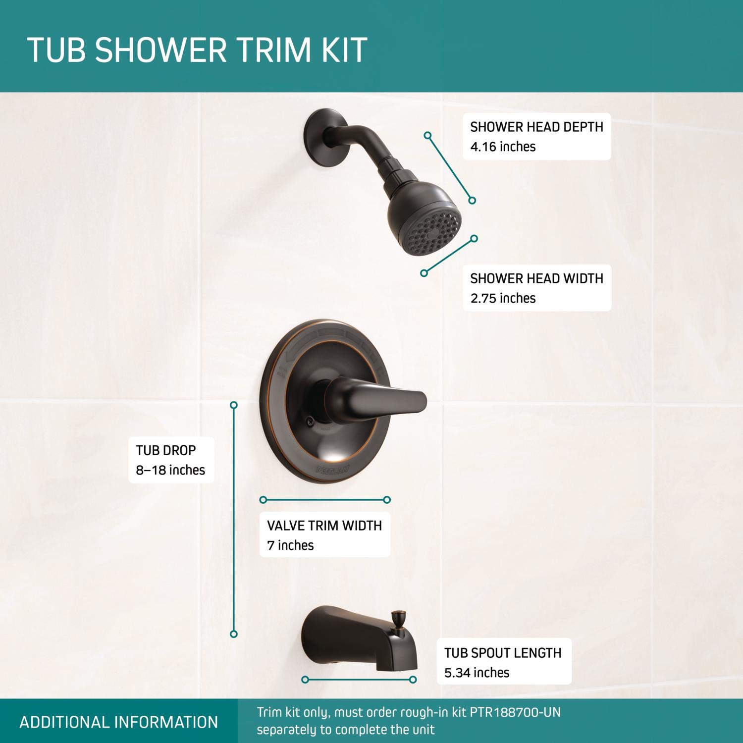 Peerless PTT188750-OB Oil Rubbed Bronze Faucet - Elegant Bathroom Sink Faucet for Modern & Traditional Home Decor
