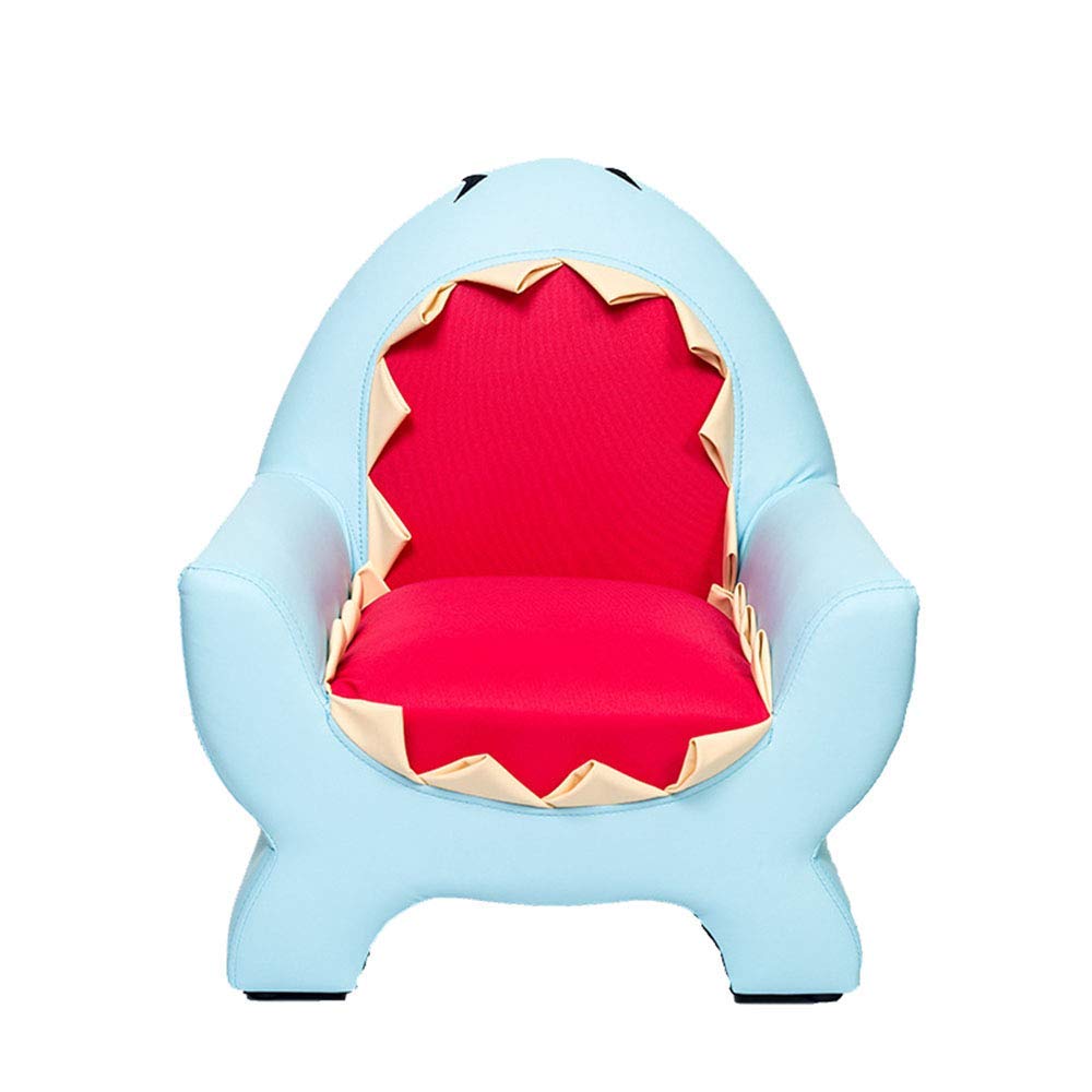 **JF-XUAN Upholstered Kids Recliner Chair - Blue Shark Design, Comfortable Gaming & Lounge Chair for Children's Room, Living Room, Bedroom - Perfect for Relaxing, Reading & Playtime**