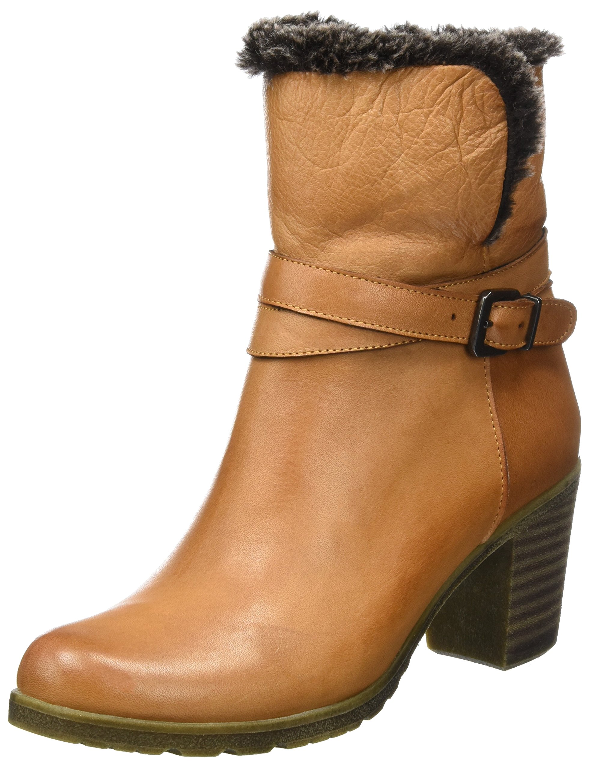 Andrea Conti Women's Ankle Boots - Stylish Leather Booties for Fall & Winter | Comfortable Low Heel Chelsea Boots for Casual Outfits & Office Wear