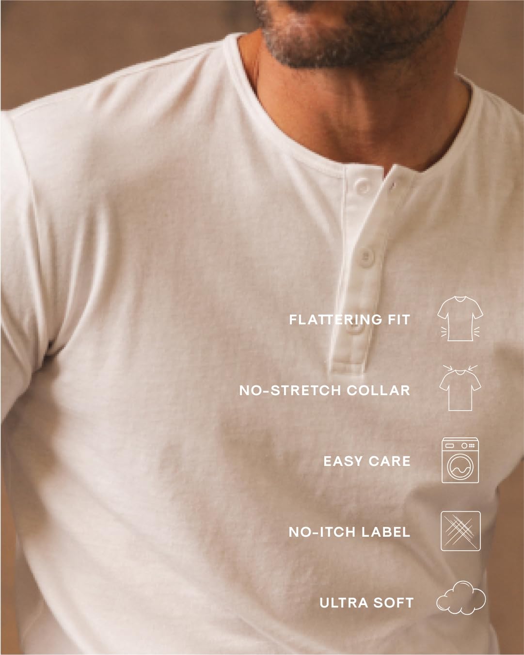 True Classic Long Sleeve Waffle Shirt for Men - Premium Fitted Thermal Henley Shirt | Soft & Breathable Cotton Blend | Casual Wear, Layering & Outdoor Activities