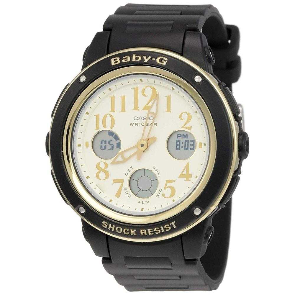 Casio Baby-G BGA-151EF-1BDR Analog Digital Women's Watch with Yellow Dial - Sporty & Waterproof for Swimming, Running & Outdoor Activities