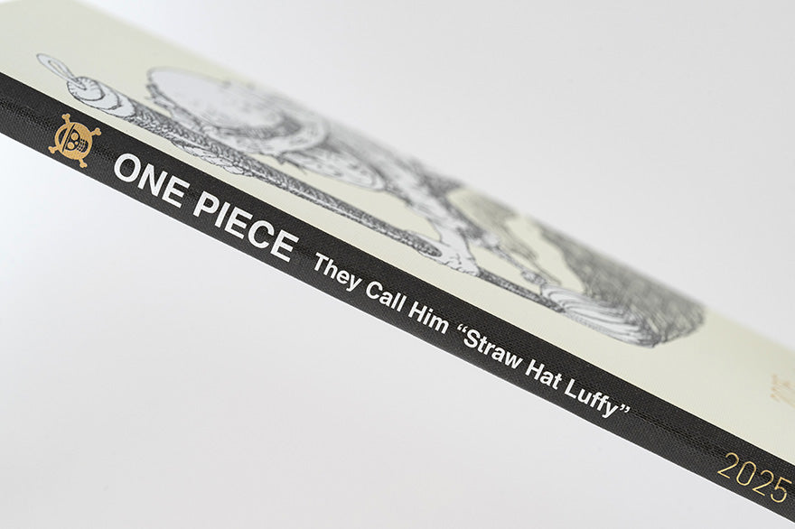 Hobonichi Techo 2025 ONE PIECE Planner - Straw Hat Luffy Ivory Hardcover Weekly Journal (English Edition) | January Start, Monday Format | Perfect for Anime Fans, Students & Office Organization