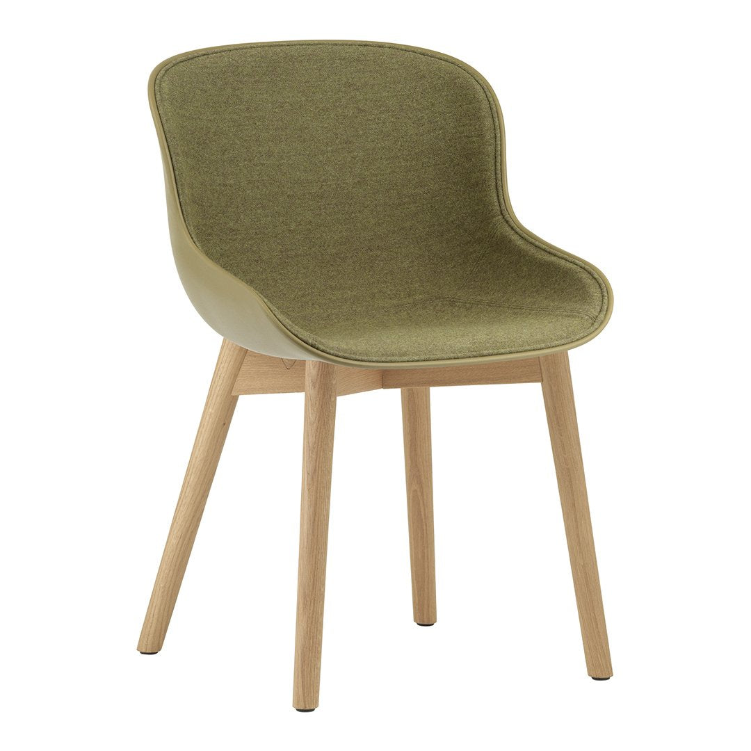 Hyg Side Chair with Wood Base and Front Upholstery - Modern Dining Room & Office Accent Chair for Home Decor