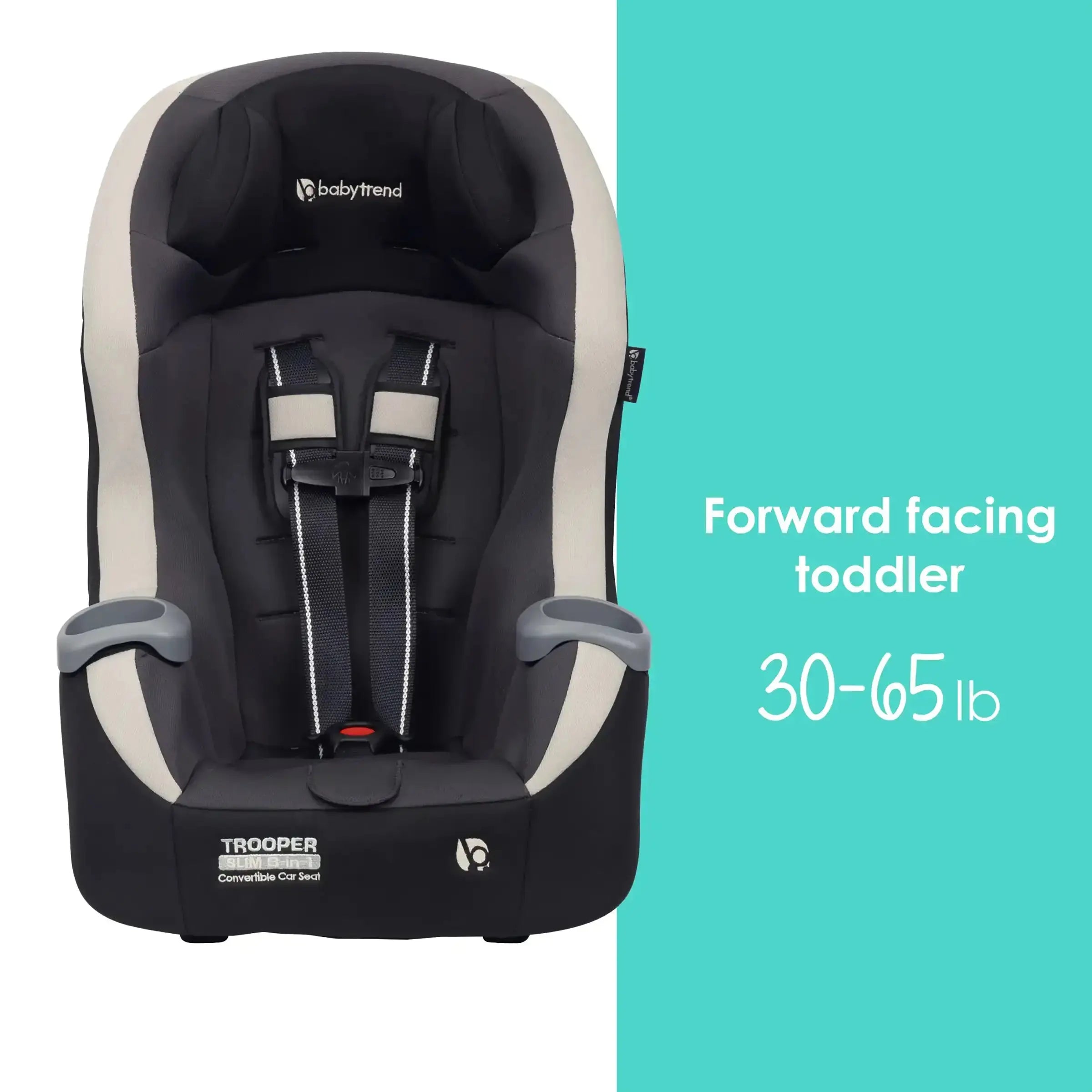 Trooper™ SLIM 3-in-1 Convertible Car Seat with Side Impact Protection - Desert Tan (Walmart Exclusive) | Safe for Infants, Toddlers & Big Kids | Perfect for Travel, School & Family Road Trips