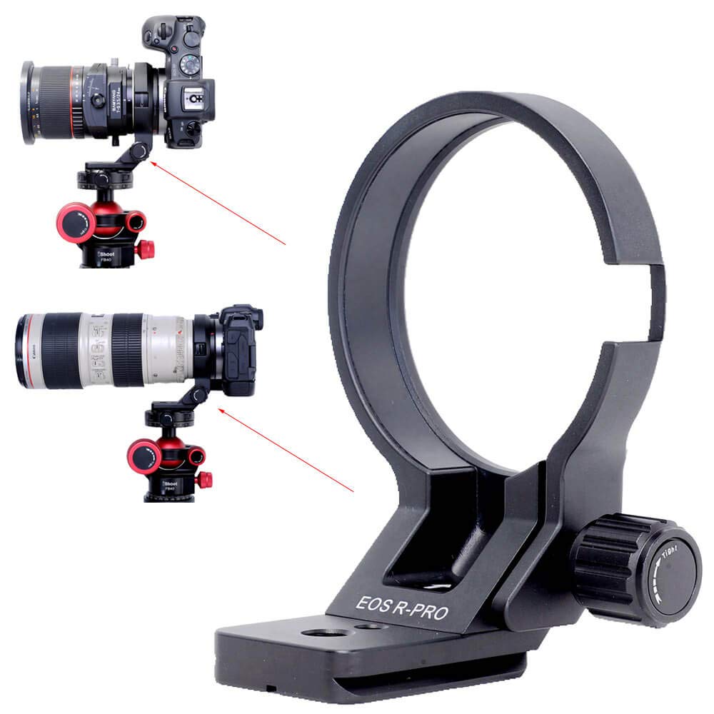 Canon EF to EOS R Mount Adapter Ring with Arca-Swiss Quick Release Plate - iShoot Lens Collar Tripod Mount for DSLR Cameras | Perfect for Landscape, Portrait & Studio Photography