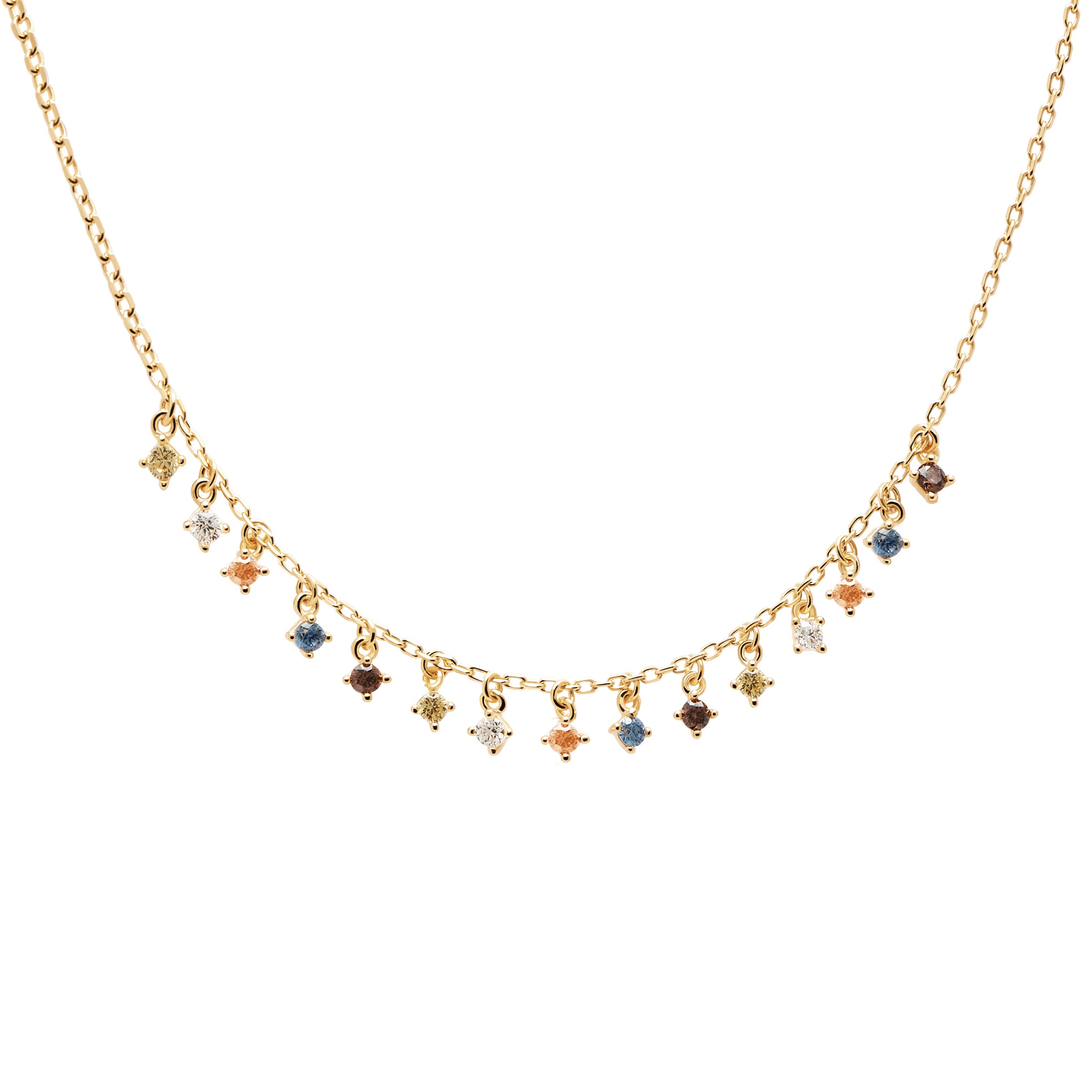 18K Yellow Gold Vermeil Willow Necklace for Women - Elegant Layering Jewelry for Everyday Wear & Special Occasions