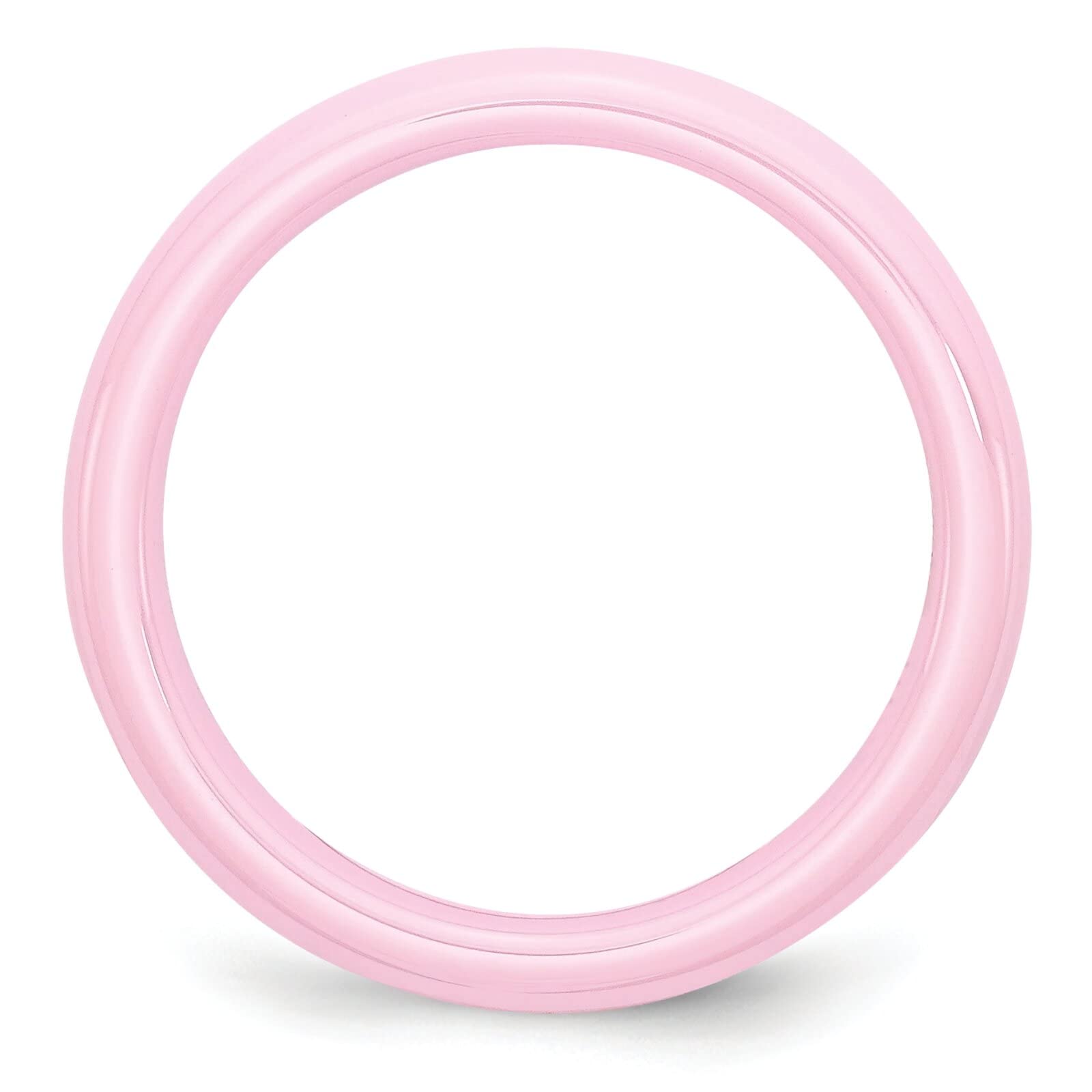 FindingKing 4mm Pink Ceramic Cancer Awareness Ring - Size 5 - Support Ribbon Jewelry for Survivors & Caregivers (Fundraising, Charity Events, Daily Wear)