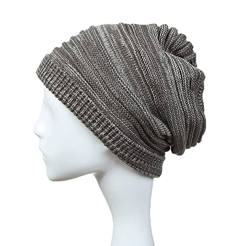 Women's Knit Beanie Winter Warm Hat - Soft Stretchable Couple Hats for Women & Men (Grey, One Size) - Cozy Outdoor Activities, Skiing, Snowboarding & Daily Winter Wear