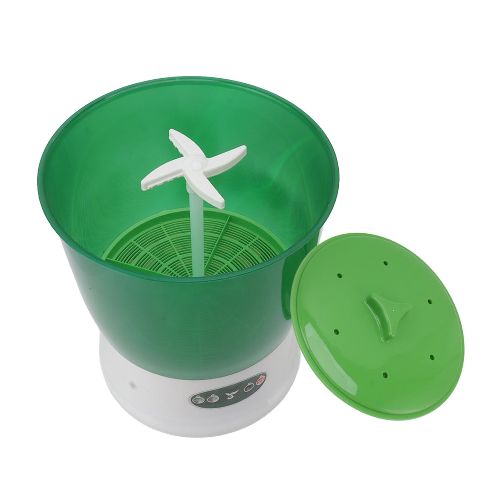 GLOGLOW Large Capacity 3-Layer Automatic Bean Sprout Machine with Pressing Plate - Home Kitchen Germination Kit for Fresh Sprouts (US Plug 110V) | Perfect for Organic Gardening, Healthy Eating & Vegan Diets
