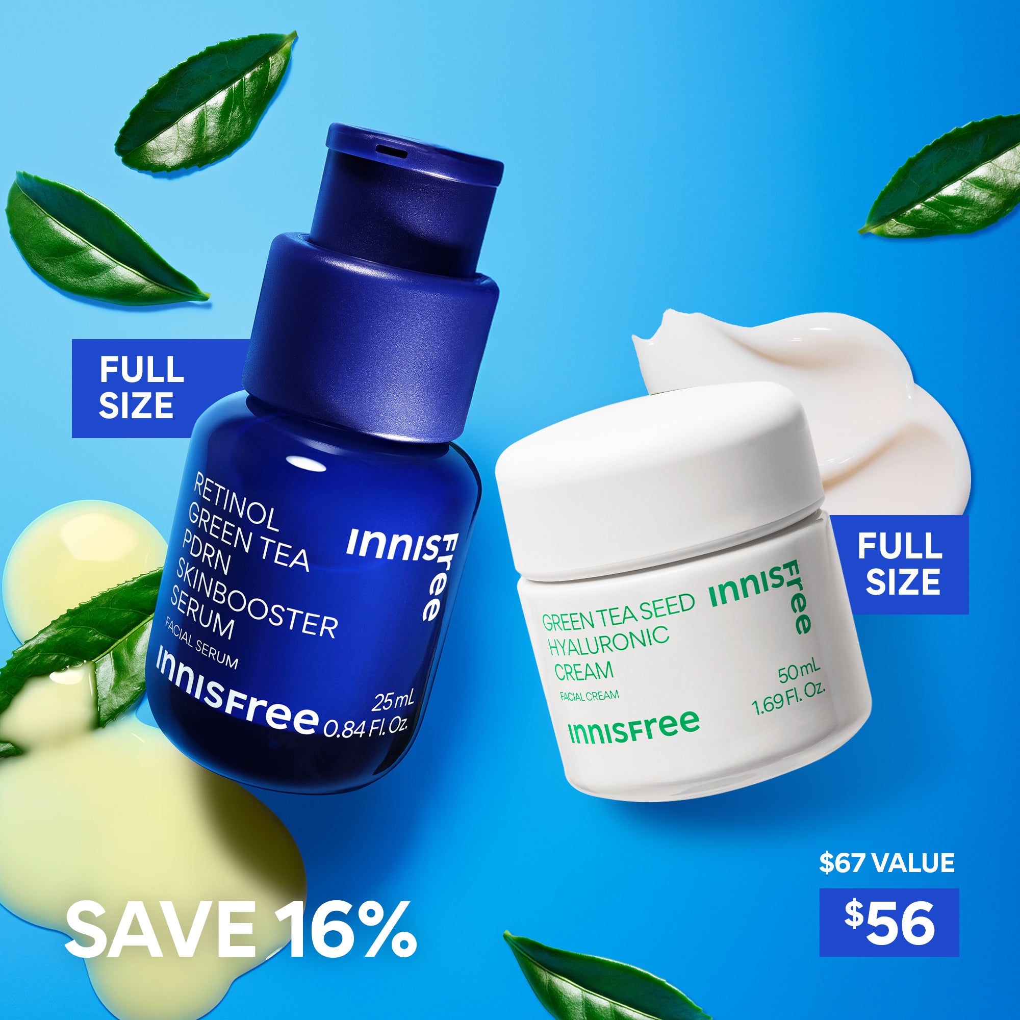 Firm & Hydrate Skincare Duo Set - Anti-Aging Face Cream & Hydrating Moisturizer for Glowing Skin | Day & Night Routine for Dry, Sensitive Skin