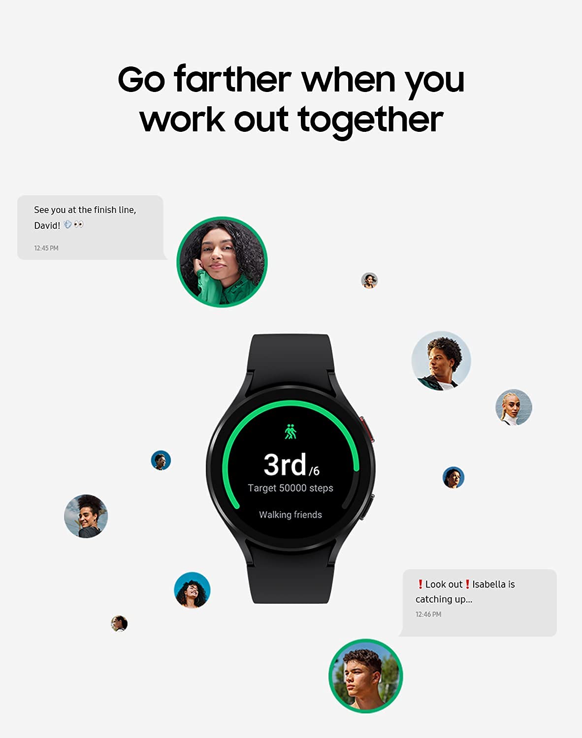 Samsung Galaxy Watch 4 40mm Smartwatch with ECG, Heart Rate & Sleep Tracker, GPS, LTE, Fall Detection - US Version (Renewed, Black) - Perfect for Fitness Tracking, Running, Health Monitoring & Daily Wear