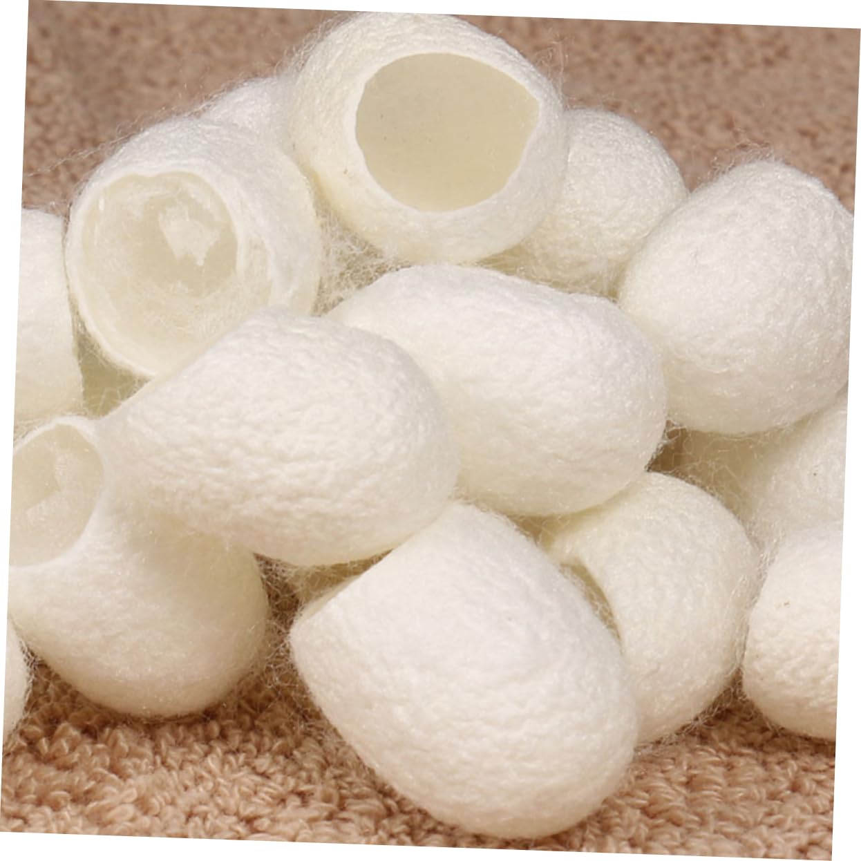 Healeved 270 Pcs Natural Silk Facial Cleansing Sponges - Gentle Exfoliating Silkworm Cocoon Balls for Skin Care & Makeup Removal - Perfect for Daily Face Cleansing, Massage, and Spa Treatments