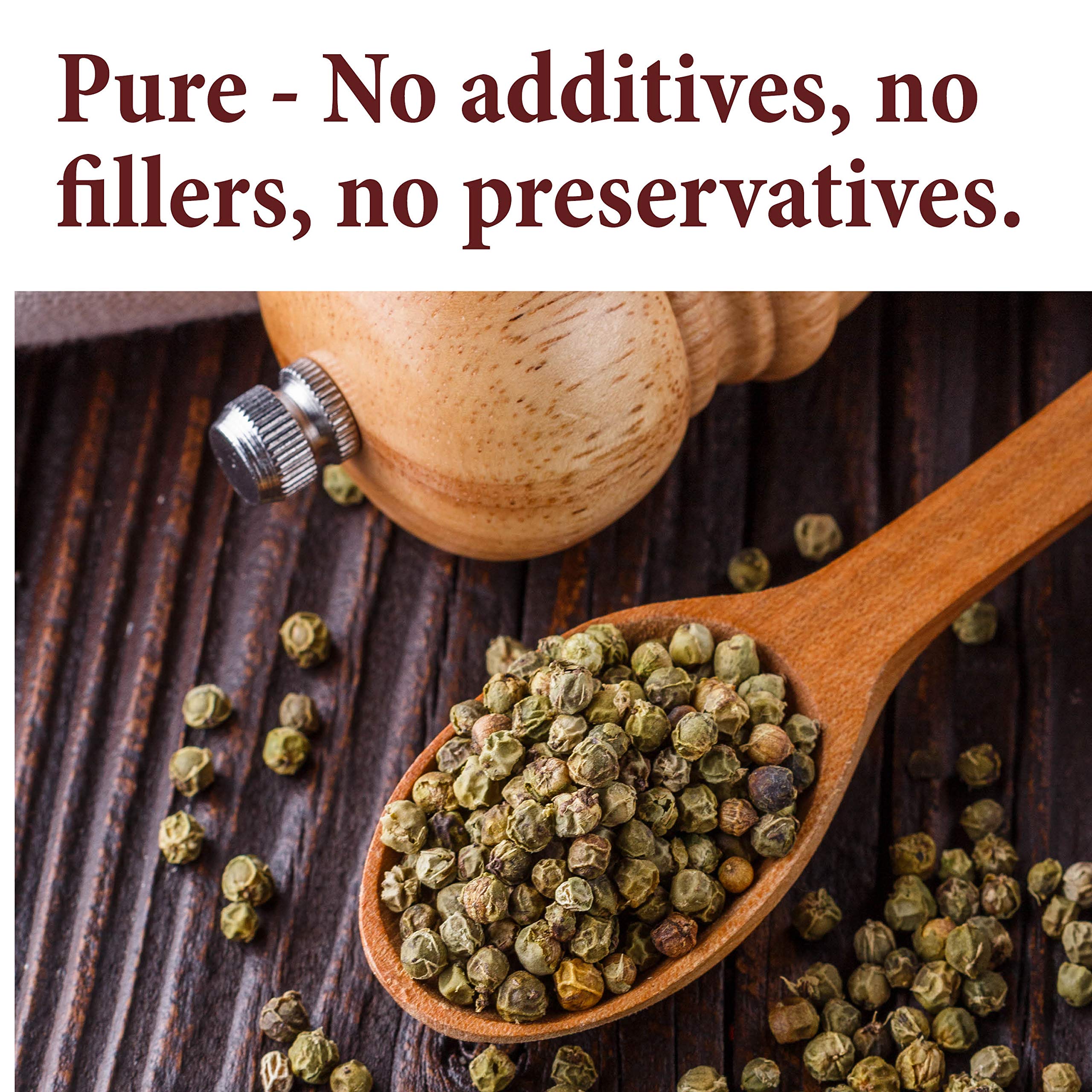 Premium Green Peppercorns 4 oz - Fresh & Aromatic Whole Peppercorns for Cooking, Gourmet Recipes & Spice Blends - Perfect for Steak, Sauces & Asian Dishes