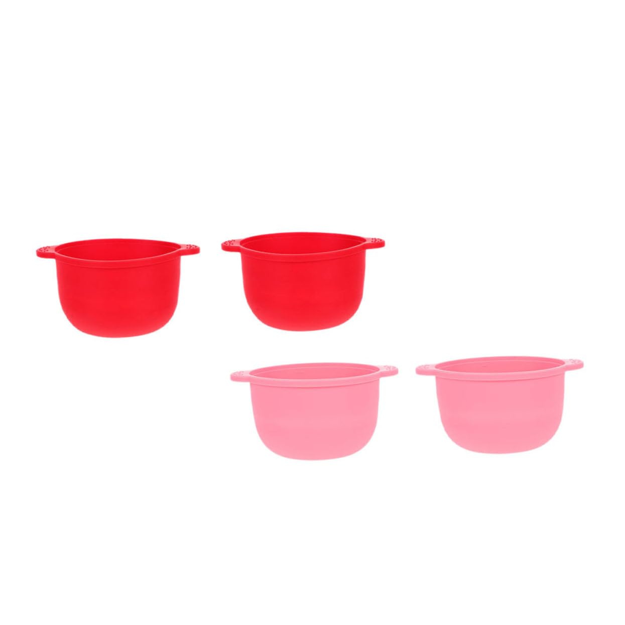 FOMIYES 4pcs Silicone Wax Warmer Bowl Set - Foldable Depilatory Wax Melting Pot for Hair Removal, Reusable Waxing Supplies for Eyebrows, Legs & Bikini Line - Perfect for Home Salon & Professional Use