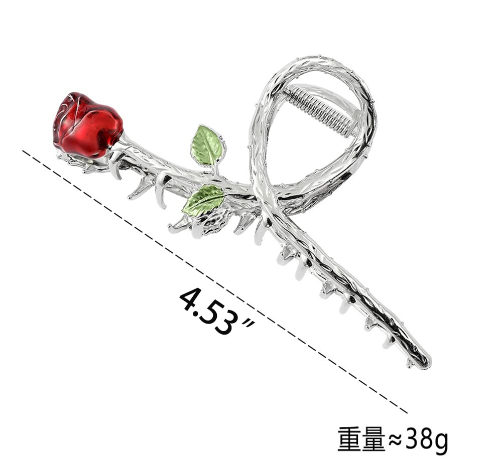 4 Inch Large Metal Hair Claw Clips - Non-Slip Gold Hair Clamps for Women with Thin or Thick Hair | Strong Hold Fashion Hair Accessories | Perfect for Updos, Ponytails & Everyday Styling | Great Gift Idea for Women