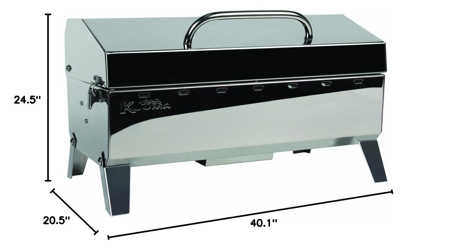 Camco 58130 Stow N' Go 160 Portable Gas Grill for Camping, Tailgating & Outdoor Cooking - Compact & Lightweight Design