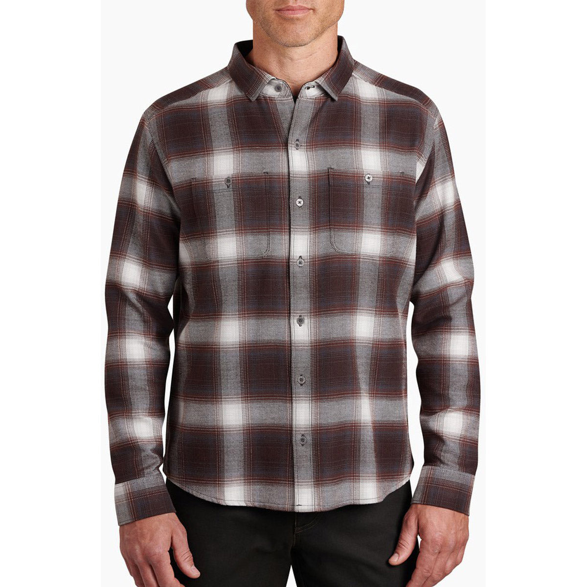 Men's Flannel Long Sleeve Shirt - Soft Plaid Button Down for Casual Wear & Outdoor Activities