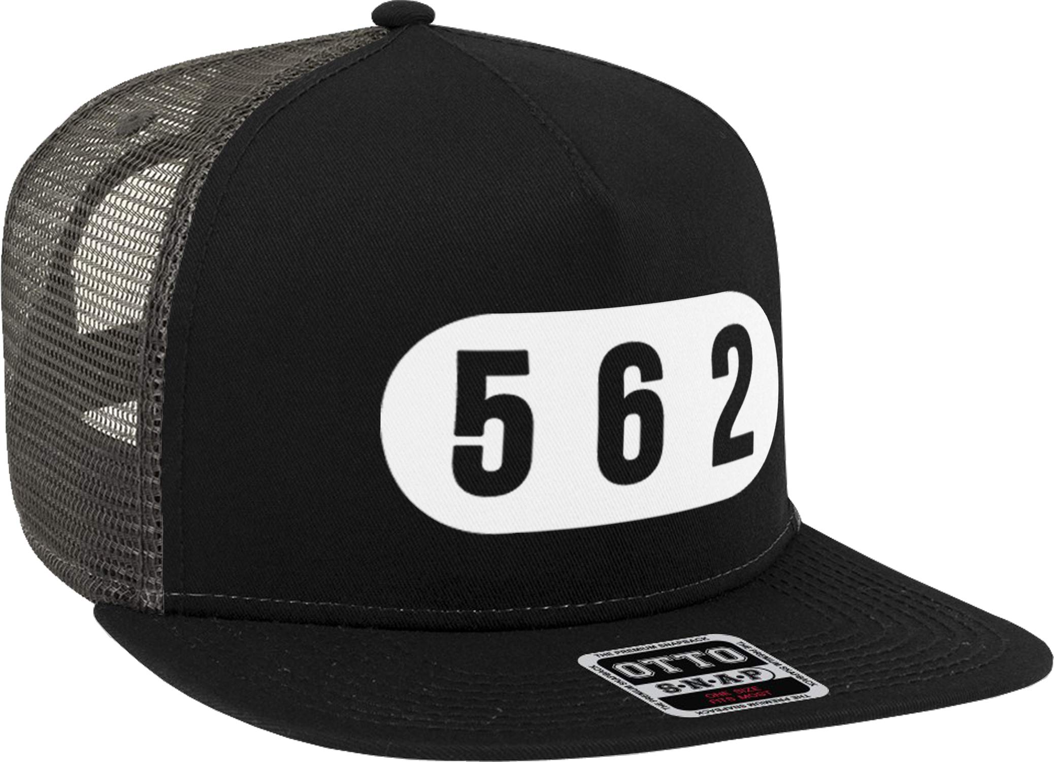 562 Long Beach Snapback Trucker Hat - Adjustable Vintage Baseball Cap for Men & Women - Perfect for Beach, Sports & Outdoor Activities