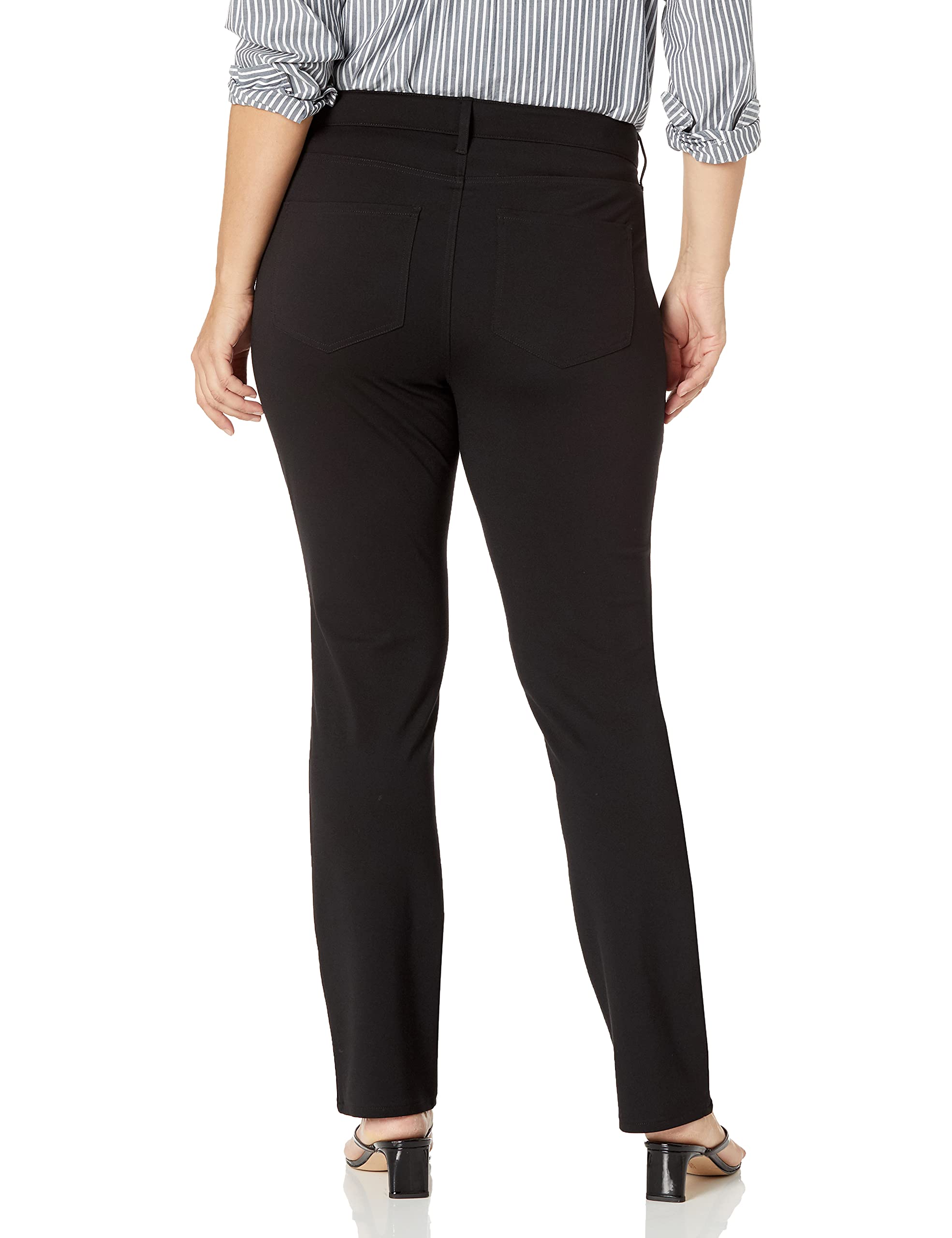 NYDJ Women's Plus Size Ponte Marilyn Straight Leg Pants - Comfortable Stretch Work Pants for Office & Business Casual Wear