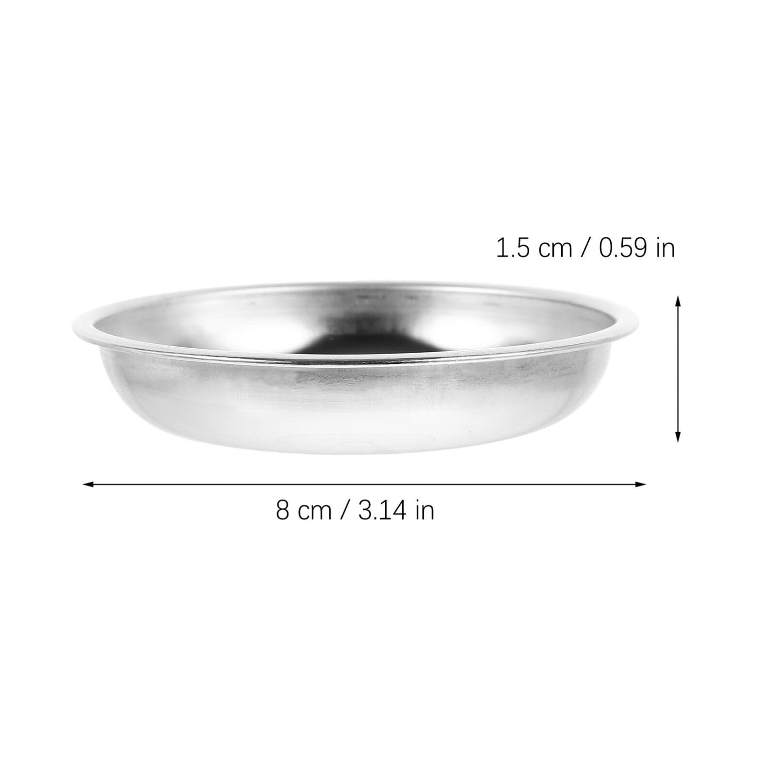 MagicLulu 10-Piece Stainless Steel Sauce Dishes Set - Mini Condiment Bowls for Mustard, Seasoning, Dessert & Appetizers | Perfect for Restaurants, Kitchen, Dining Table & Party Serving