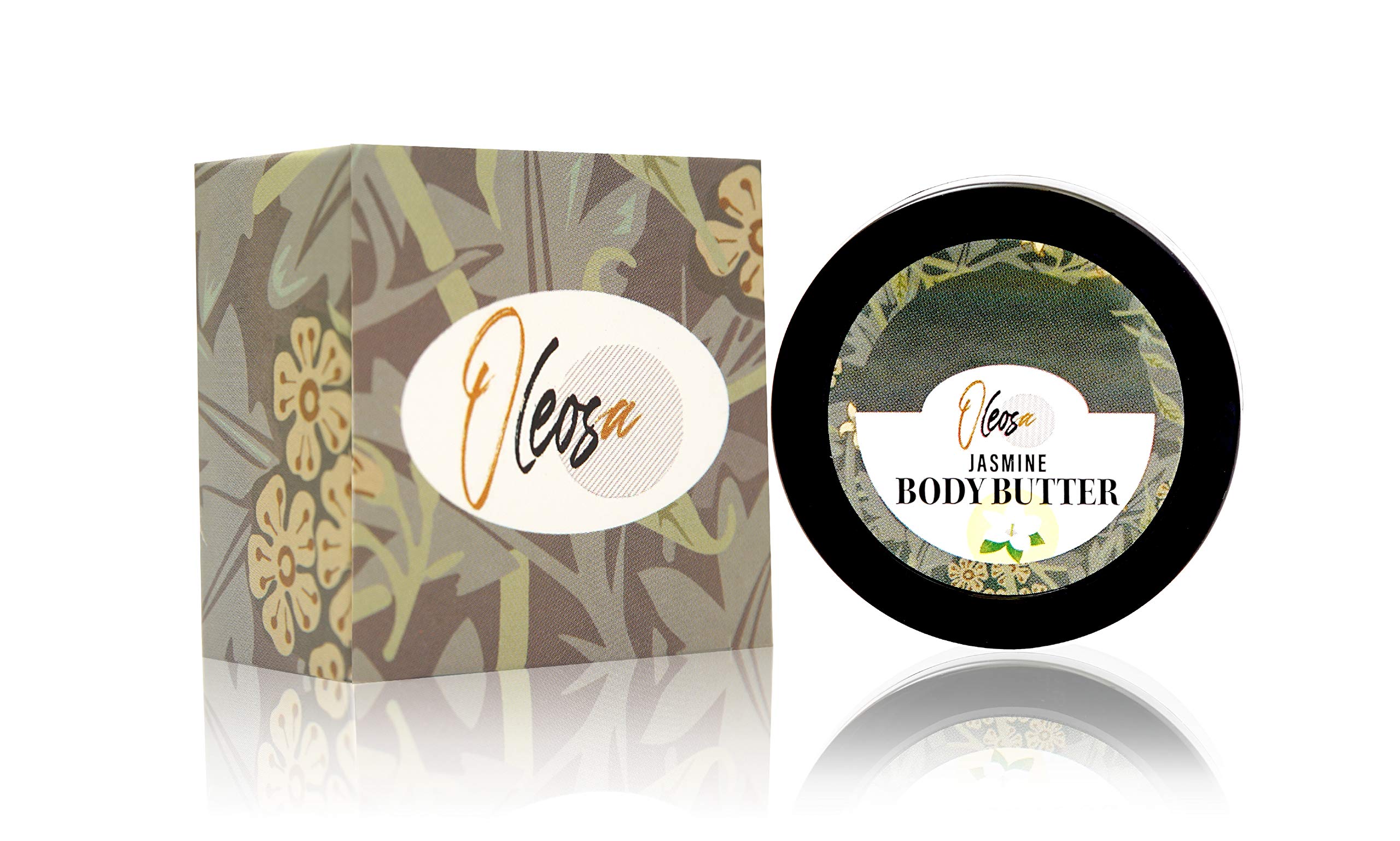 Oleosa Jasmine Body Butter - 50gm | Ultra-Moisturizing & Nourishing for Dry Skin | Perfect for Daily Hydration & Spa Nights