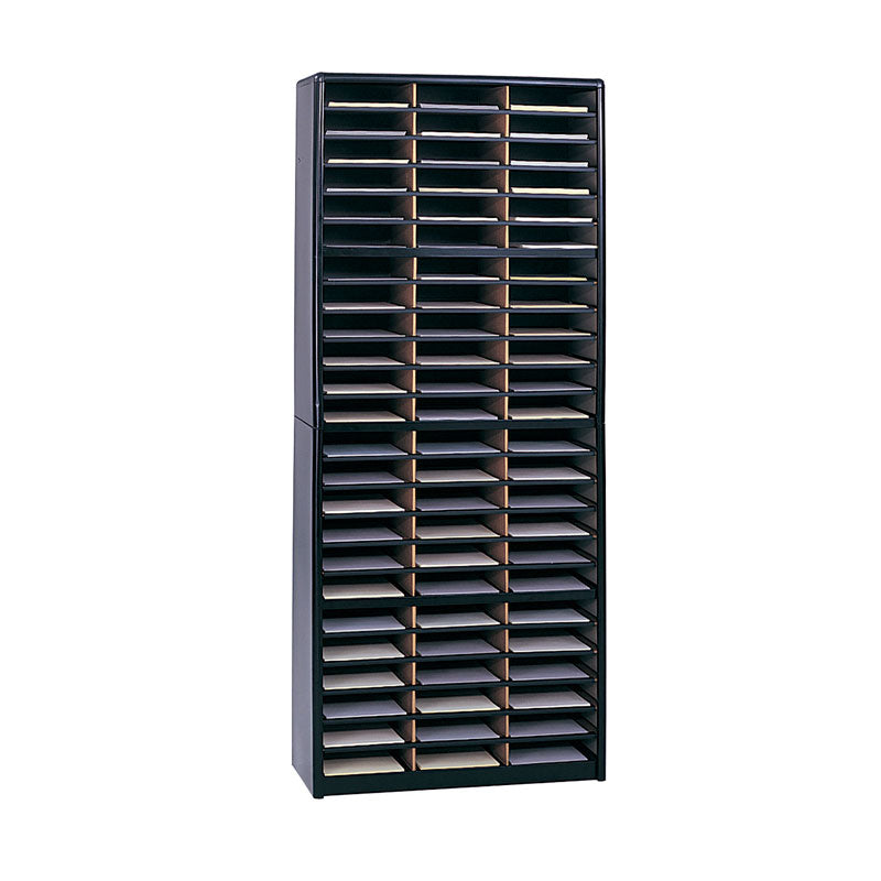 72 Compartment Literature Organizer - Premium File Folder Organizer for Office, School & Home - Perfect for Documents, Papers, Books & Stationery Storage
